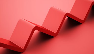 Basit merdiven satırı simgesi mavi zemin üzerine