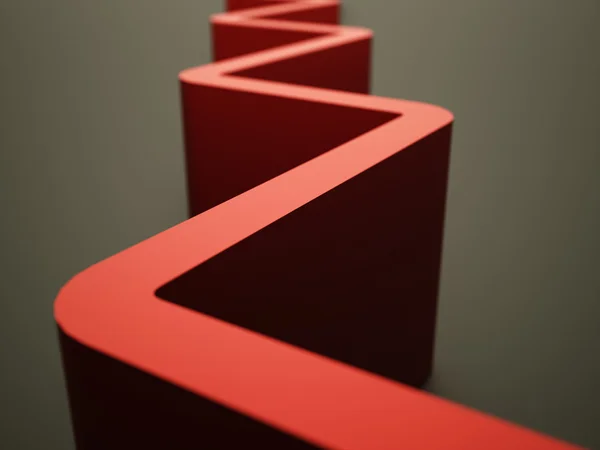 Ícone de linha de escada simples no fundo azul — Fotografia de Stock
