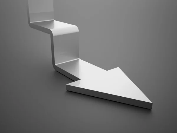 Stair arrow concepto de negocio renderizado —  Fotos de Stock