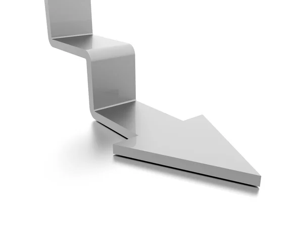 Stair arrow concepto de negocio renderizado —  Fotos de Stock