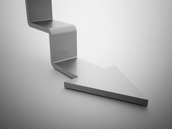 Stair arrow business concept rendered — Stock Photo, Image