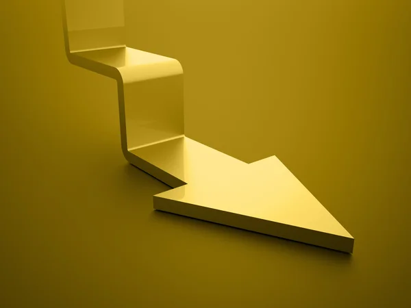 Stair arrow business concept rendered — Stock Photo, Image