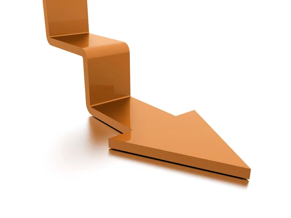 Stair arrow business concept rendered — Stock Photo, Image