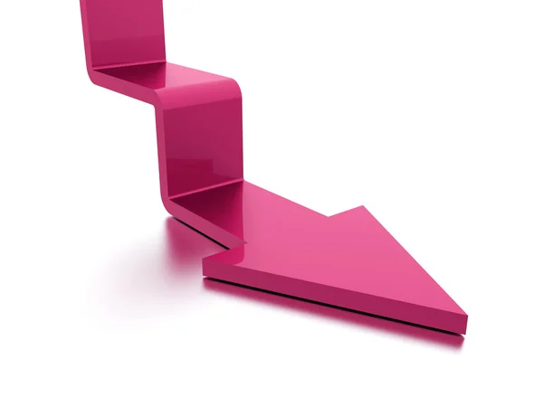 Seta de escada conceito de negócio renderizado — Fotografia de Stock
