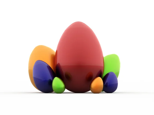 Colored easter eggs concept — Stock Photo, Image