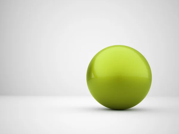Conceito de esfera abstrata verde — Fotografia de Stock