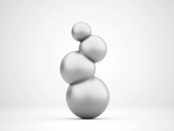 Silver abstract sphere concept — Stock Photo, Image