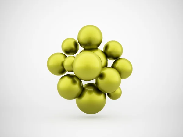 Green spheres concept — Stock Photo, Image