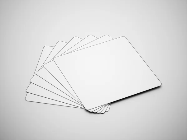 Muchas tarjetas de plata — Foto de Stock