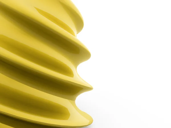 Concepto abstracto de onda dorada con blanco — Foto de Stock