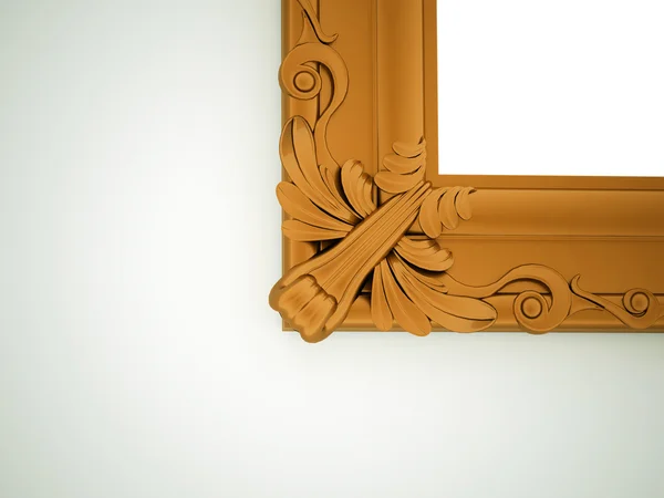 Orange mirror frame — Stock Photo, Image