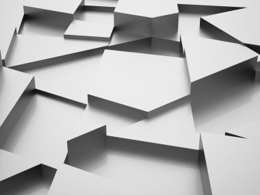 Gümüş soyut üçgen 