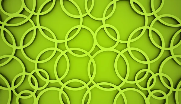 Cercles abstraits verts Contexte — Photo
