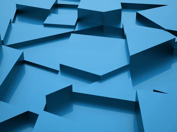 Blue triangle background rendered — Stock Photo, Image