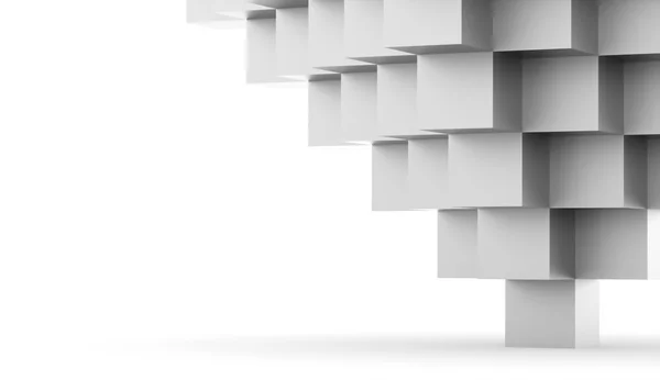 Чорно-білі абстрактні кубики бізнес-концепція — стокове фото
