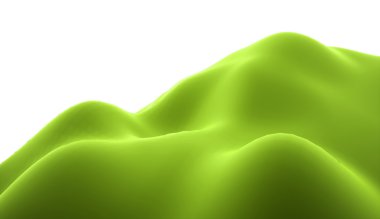 Soyut değiştirmek beyaz üzerinde işlenen arazi hills 