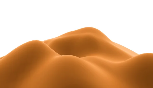 Abstract orange hills rendered — Stock Photo, Image