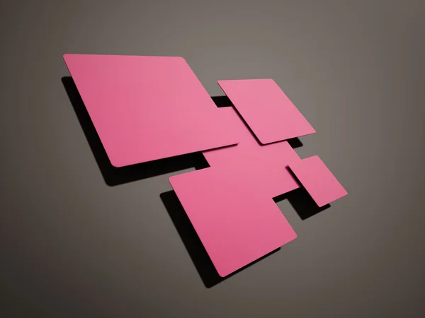 Рожеві абстрактні кубики бізнес фон — стокове фото