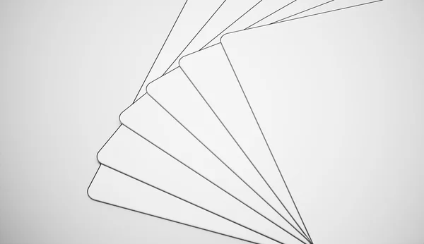 白い空白カードの概念 — ストック写真