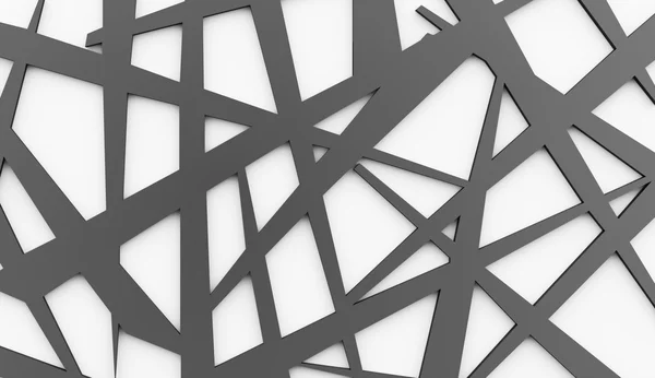 Black and white chaos mesh — Stock Photo, Image