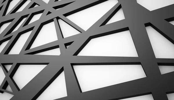 Black and white chaos mesh — Stock Photo, Image