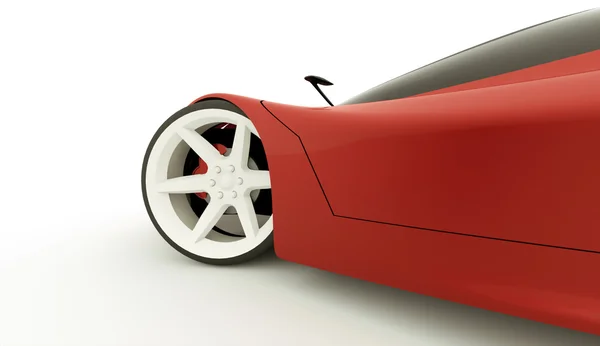 红色体育的汽车的概念 — 图库照片