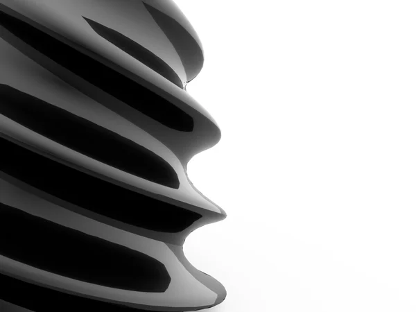 Black wave concept element rendered — Stock Photo, Image
