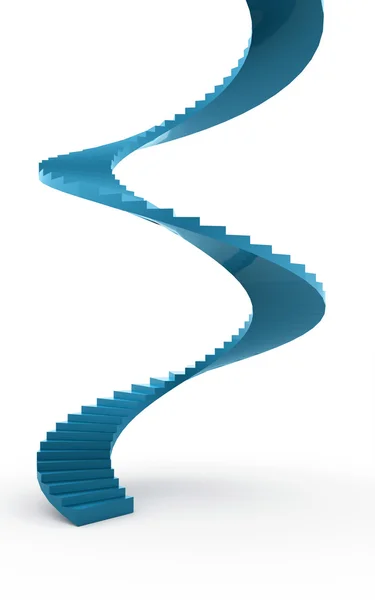 Spiral stairs concept rendered — Stock Photo, Image