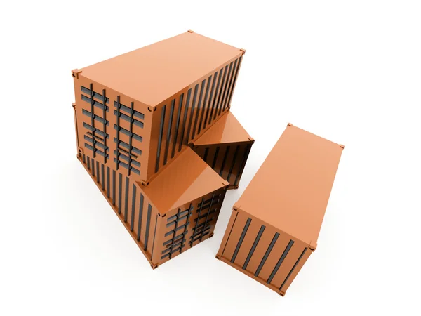 Containerkonzept umgesetzt — Stockfoto