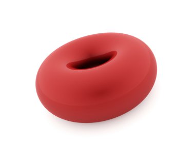 Torus izole üzerinde beyaz hale 