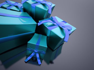 Noel hediyesi kurdele ile 