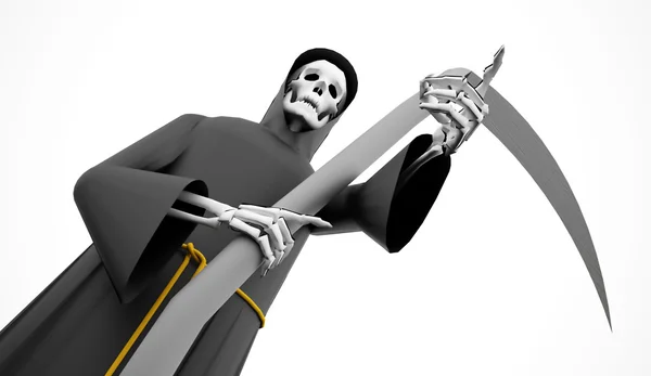Grim Reaper weergegeven — Stockfoto