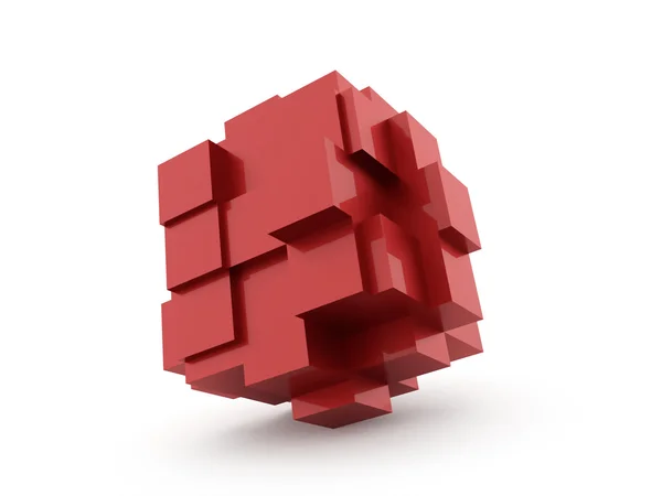 Cubos ícone conceito renderizado — Fotografia de Stock