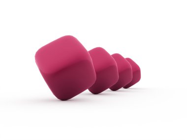 Küpleri simgesi kavramı üzerine beyaz hale 