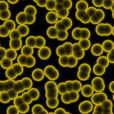 Mikroskobik bakteri hücreleri doku 