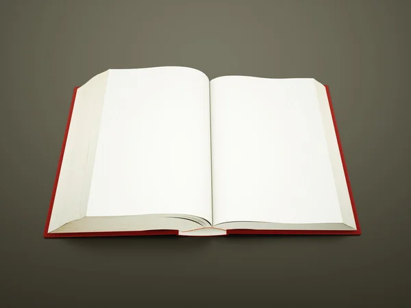 Üres nyitott könyv — Stock Fotó