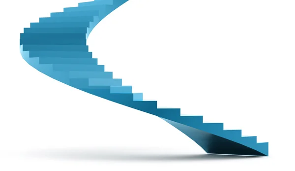 Spiralne schody koncepcja świadczonych — Zdjęcie stockowe