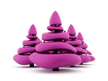 Soyut Noel ağacı kavramı