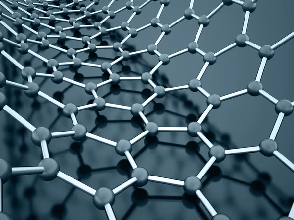 Moleculaire mesh buis structuur — Stockfoto