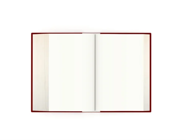 Livro em branco aberto — Fotografia de Stock