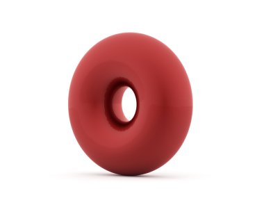 Torus izole üzerinde beyaz hale 