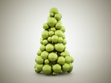 Soyut Noel ağacı kavramı