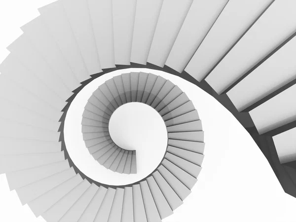 Točité schody koncept vykreslení — Stock fotografie