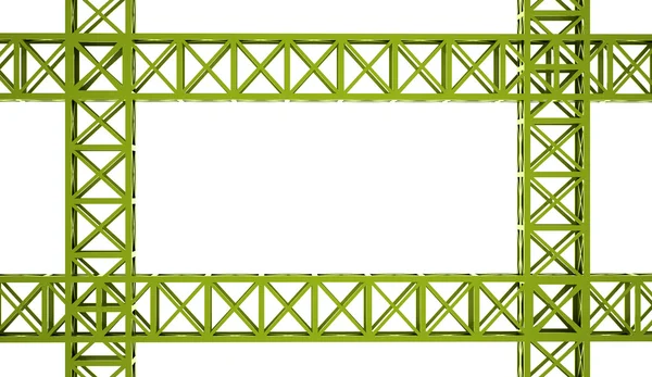 Construcción realizada sobre fondo blanco —  Fotos de Stock