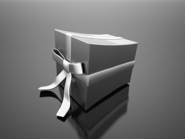 Noel hediyesi kurdele ile 