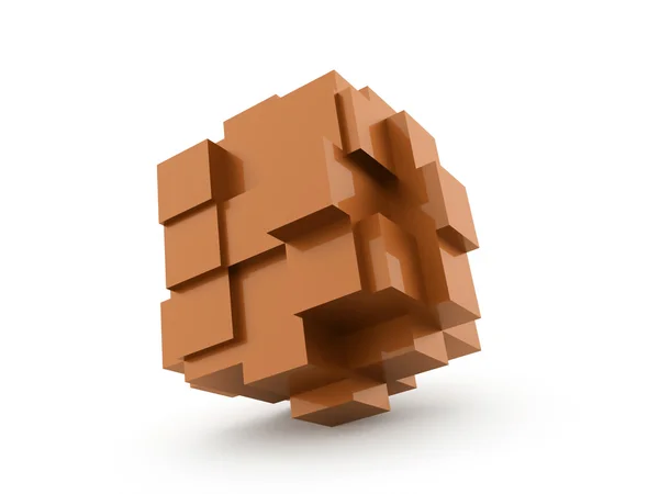 Concetto icona cubi renderizzato — Foto Stock