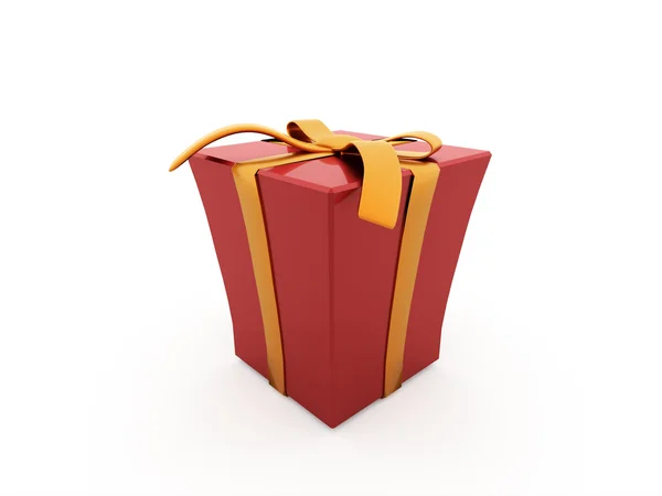 Christmas present with ribbon — Stock Photo, Image