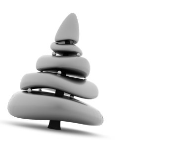 Soyut Noel ağacı kavramı