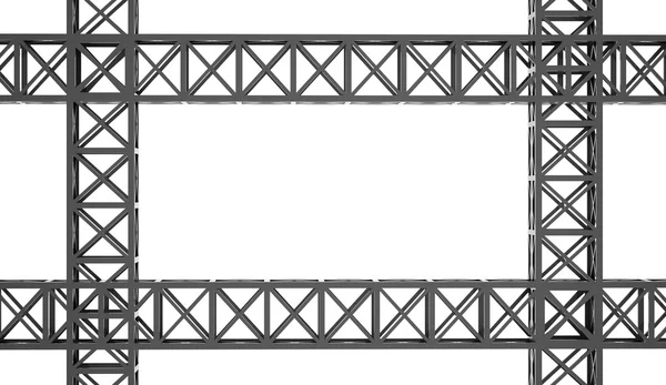 Construcción realizada sobre fondo blanco —  Fotos de Stock