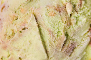 Karamelli, fıstıklı dondurma. Arkaplan